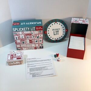 Splickety Lit Marbles Brain Workshop Word Spoonerism Party Game Complete
